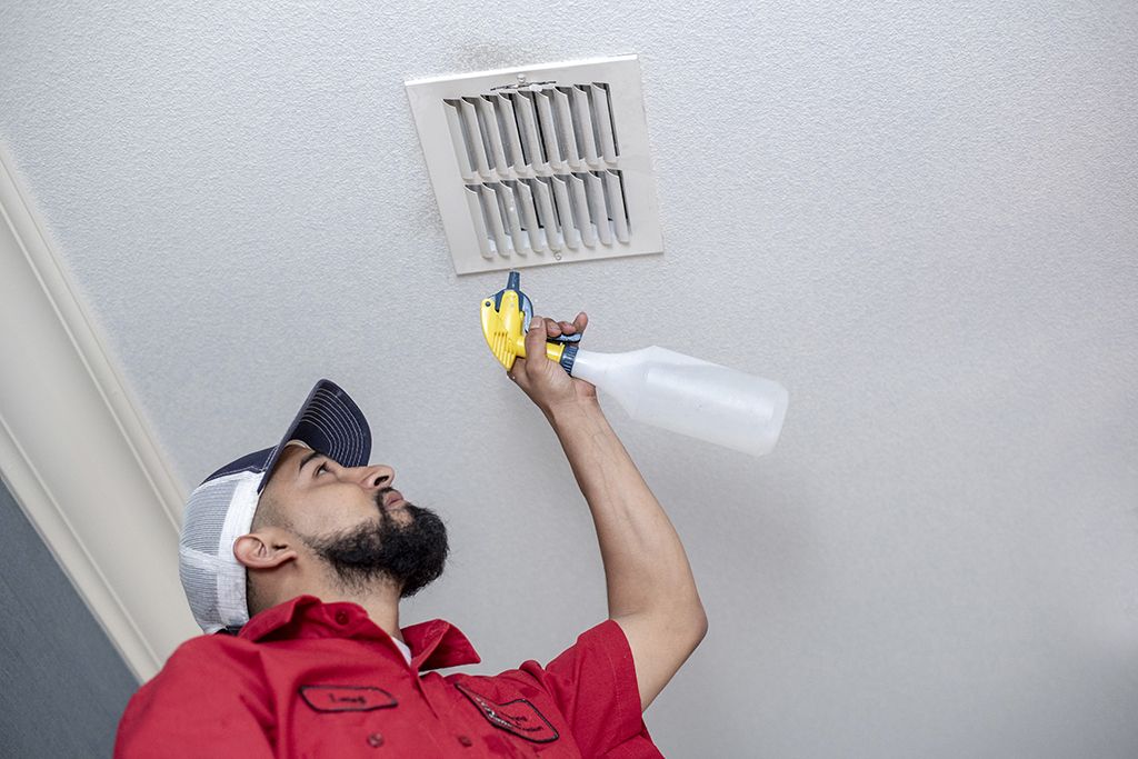 Aladdin cleaning specialist professionally cleans, sanitizies air duct vents