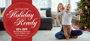 15% off all floor, upaholstery, and rug cleaning services.