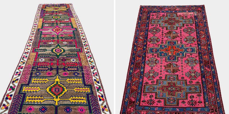 bright and bold orientals rugs - Kurdish Herki and Soumak