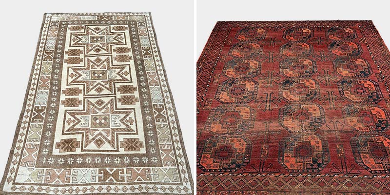 geometric rugs - Turkish Kars and Ensari rugs
