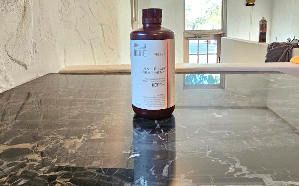 aladdin-more-antietch-stone-sealer A professionally hard surface cleaning kit from Aladdin Cleaning that includes multiple cleaners and scrubbers