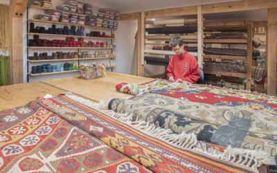 Antique oriental rug repair