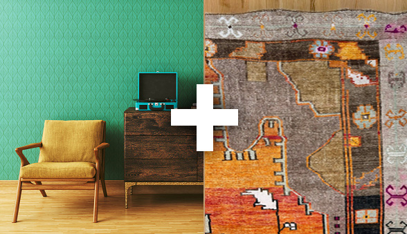 Antique rug styling trend