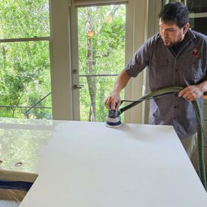 How to fix natural stone etching damage with professional marble restoration