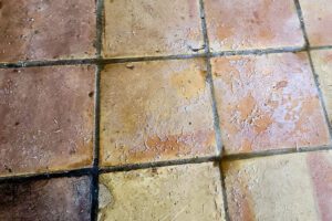 Saltillo tile that needs to be repaired